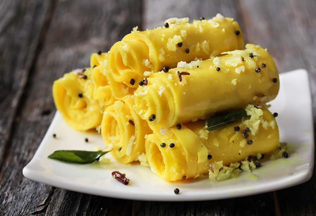 Khandvi Made With Moong Dal