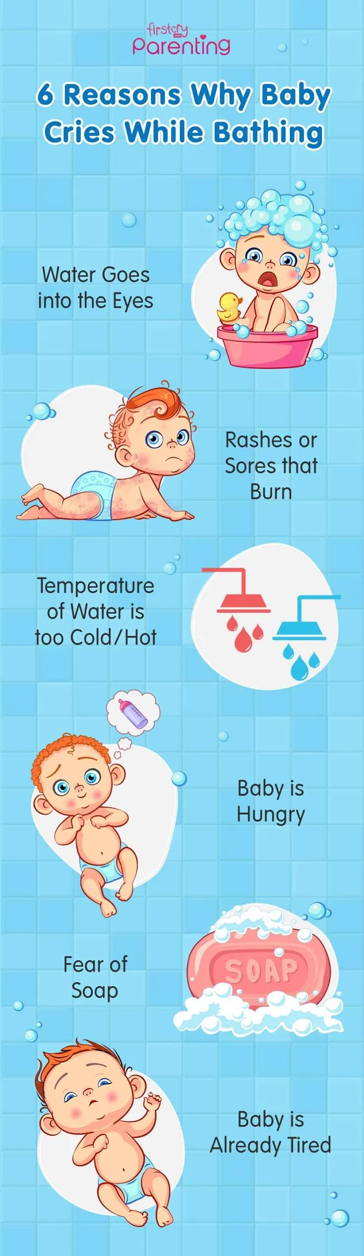 6 Reasons Why Baby Cries While Bathing