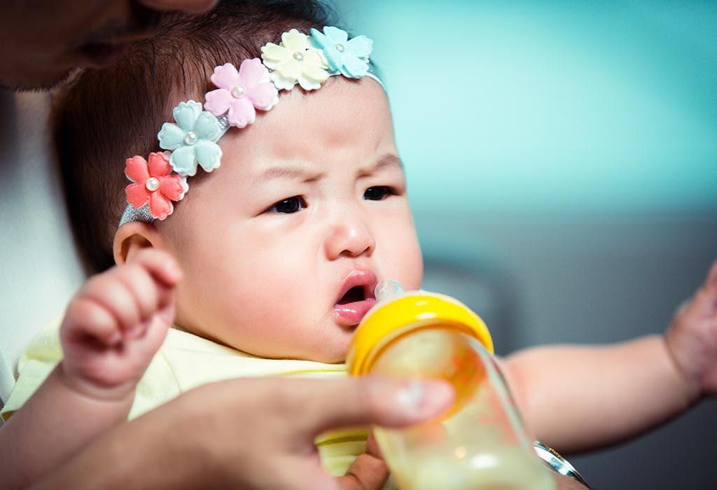 baby cries after feeding formula