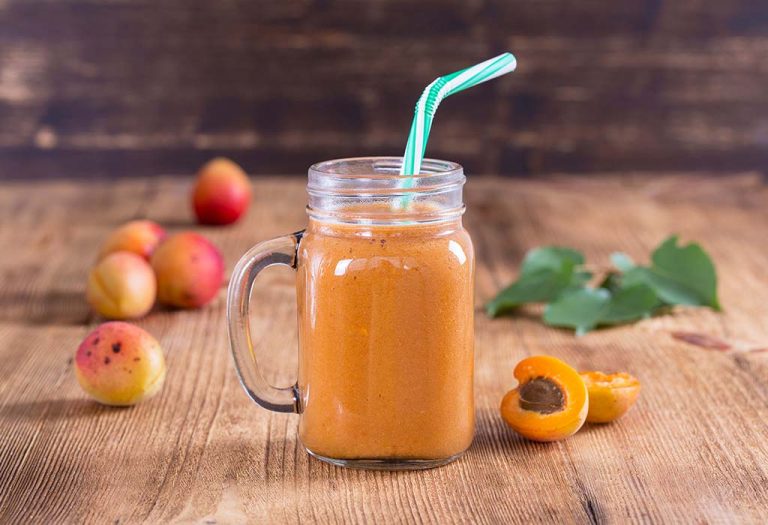 Peach and apricot smoothie