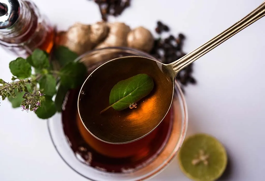 Tulsi and honey for cold and flu