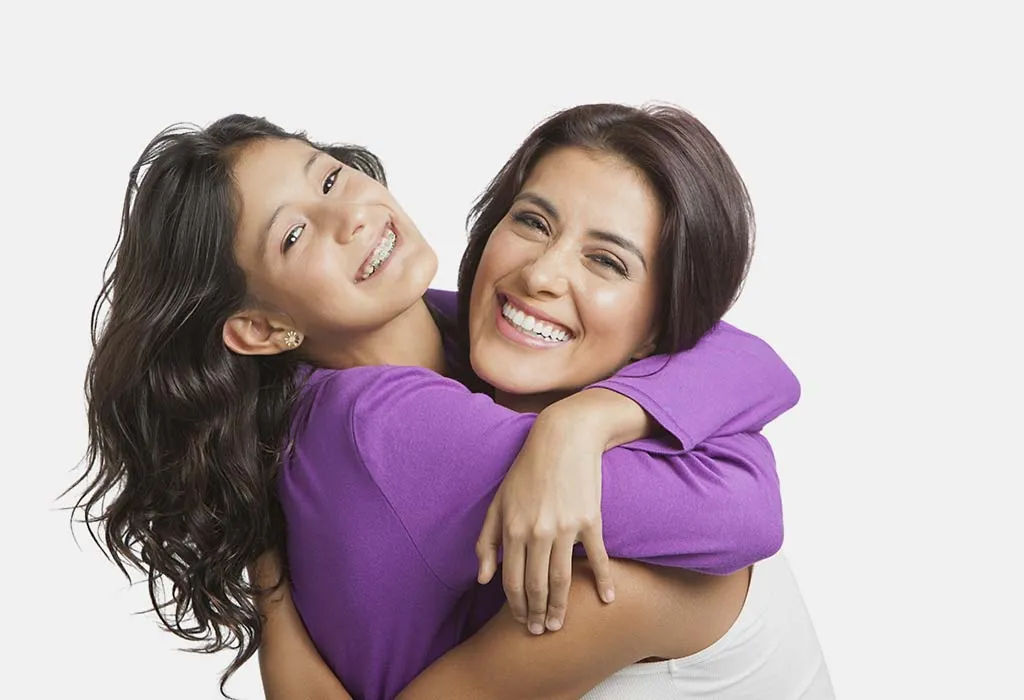 A mother with her teenage daughter