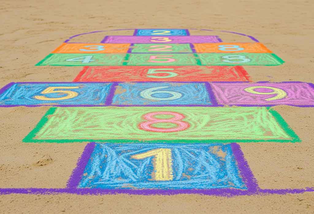 Sand Hopscotch