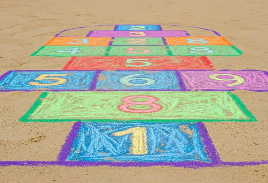 Sand Hopscotch