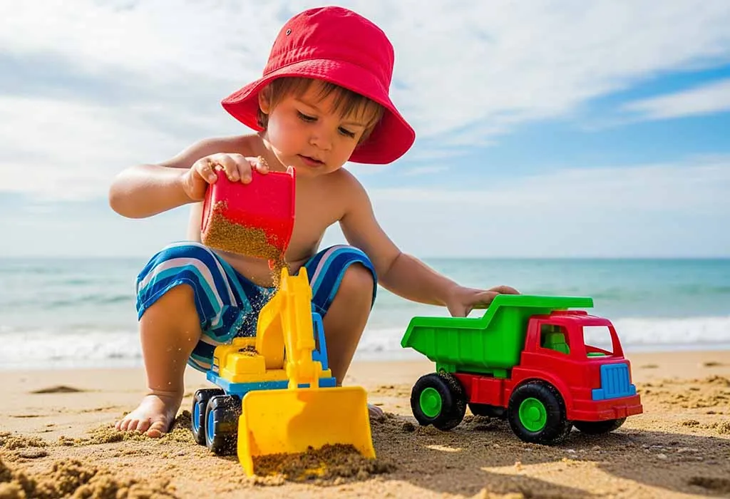 Beach Toy Car Tracks