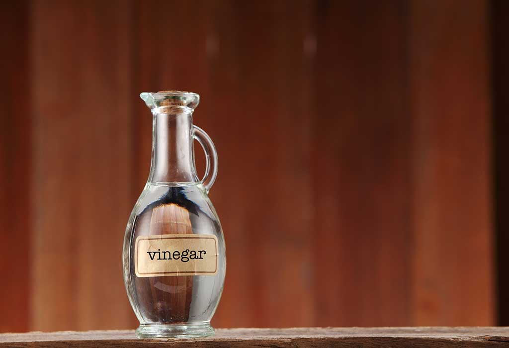 water and vinegar