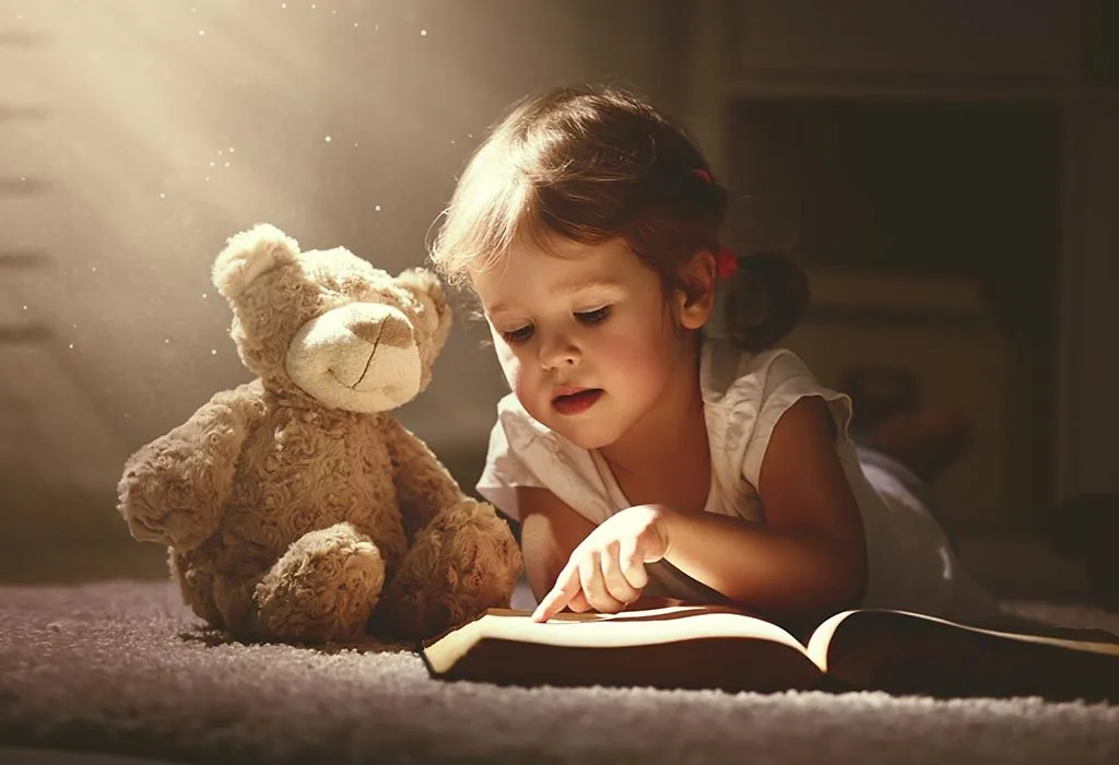 A child reading a book