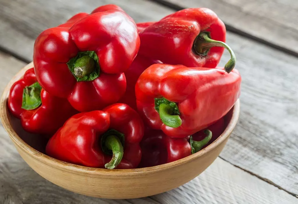 Bell peppers to reduce neck fat