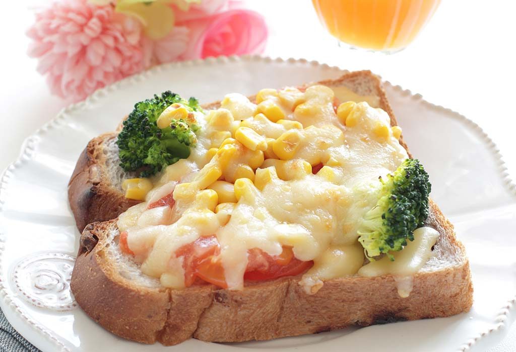 Cheese Corn Broccoli Sandwich