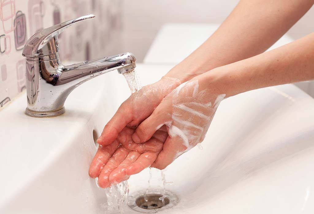 Washing hands after sex