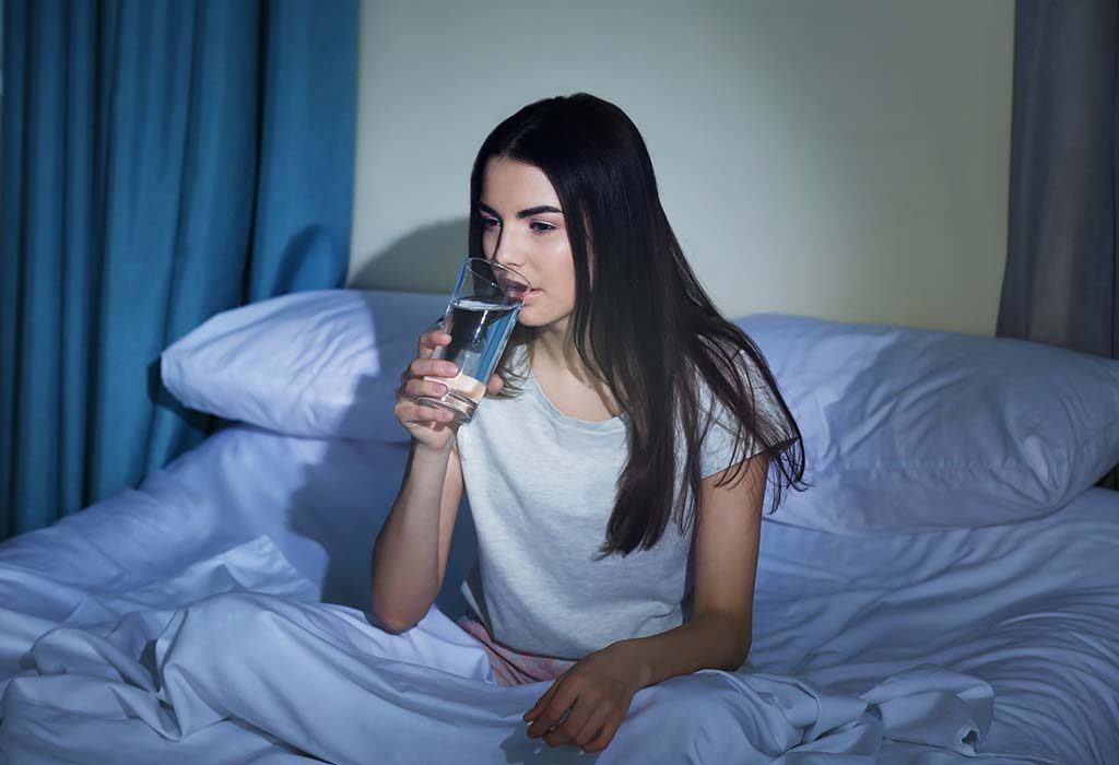 Drinking water after having sex