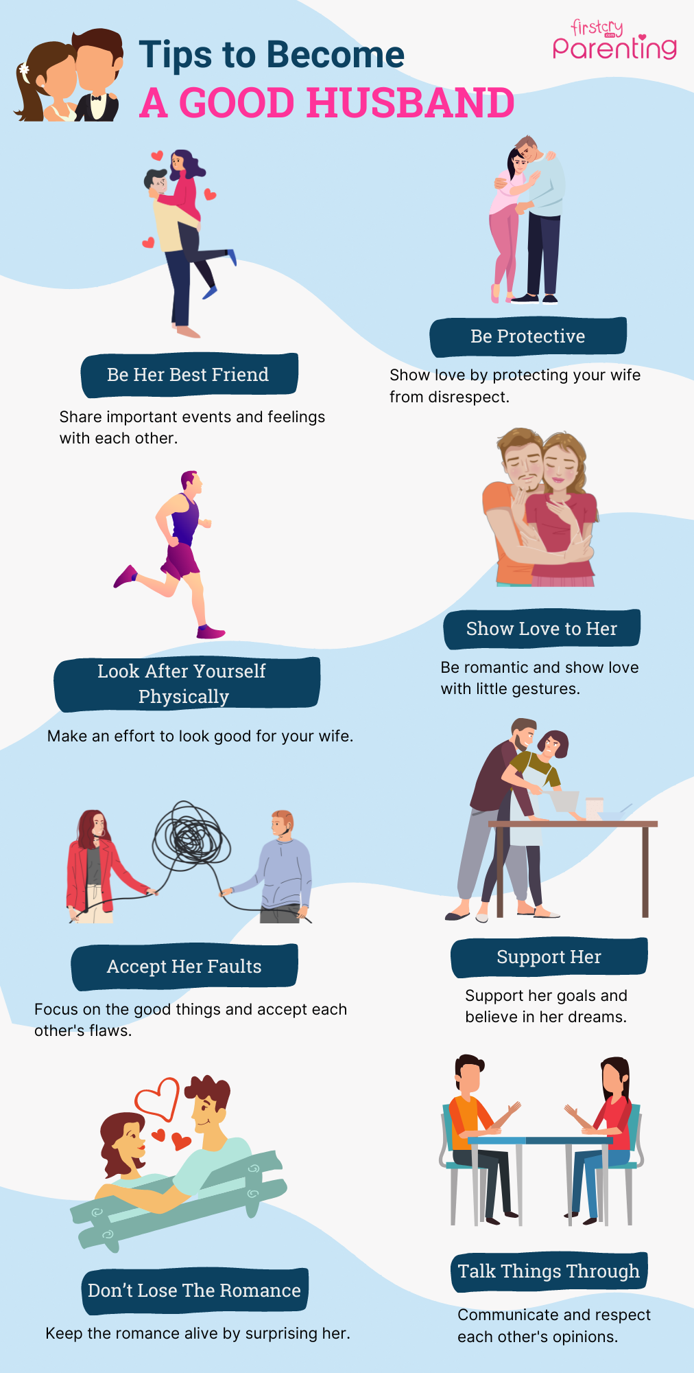 Infographic Tips To Become A Good Husband 