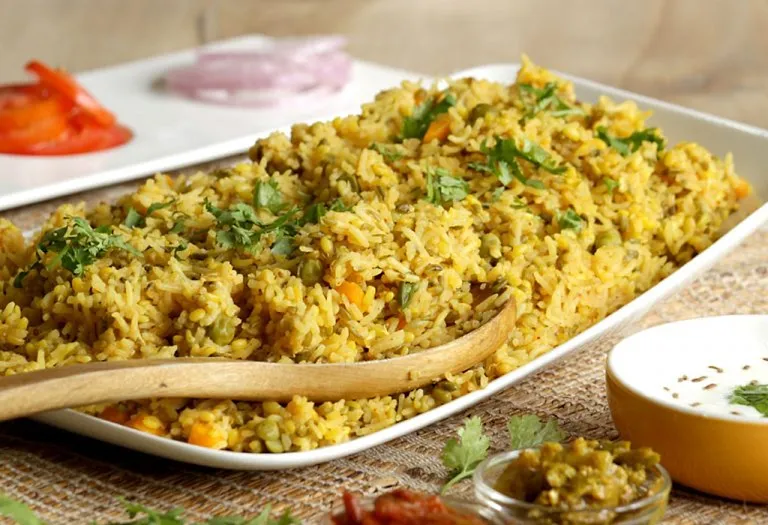 Mashed mix vegetable khichdi