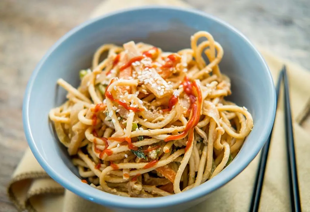 Peanut and sesame noodles