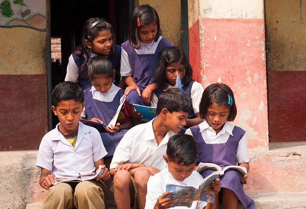 Students from a government school