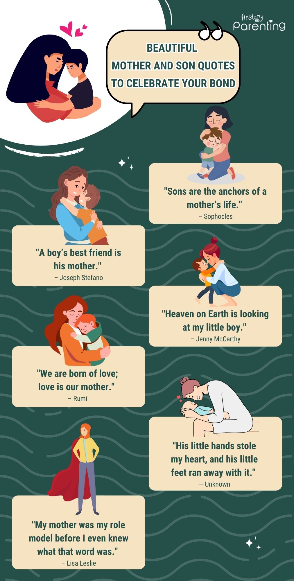 Beautiful Mother and Son Quotes to Celebrate Your Bond - Infographic