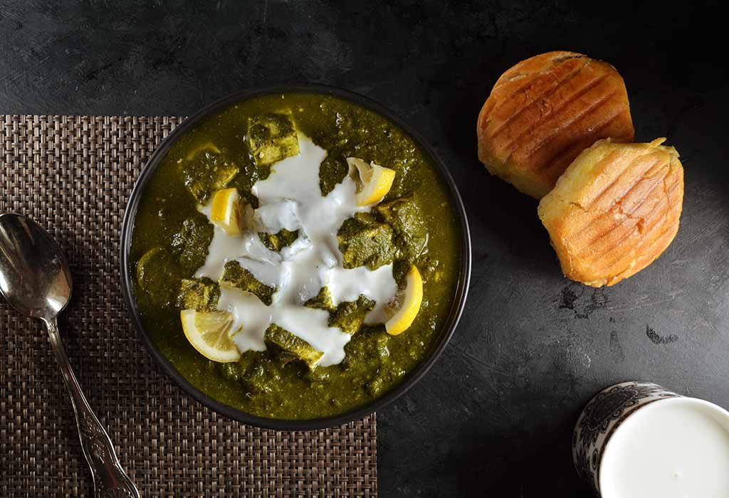 Spinach Soup with Paneer