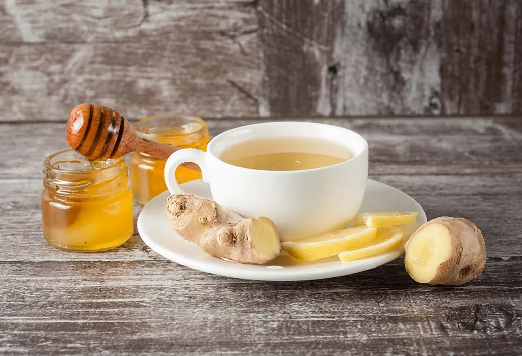 Ginger and lemon tea