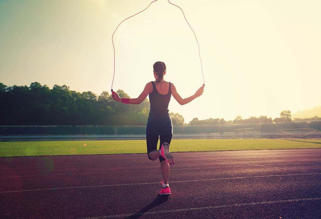 Skipping outlet rope gym