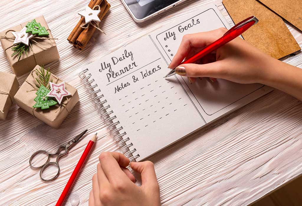 Daily planner for moms