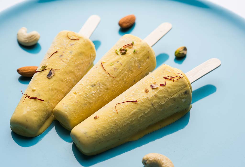 kulfi with fruit