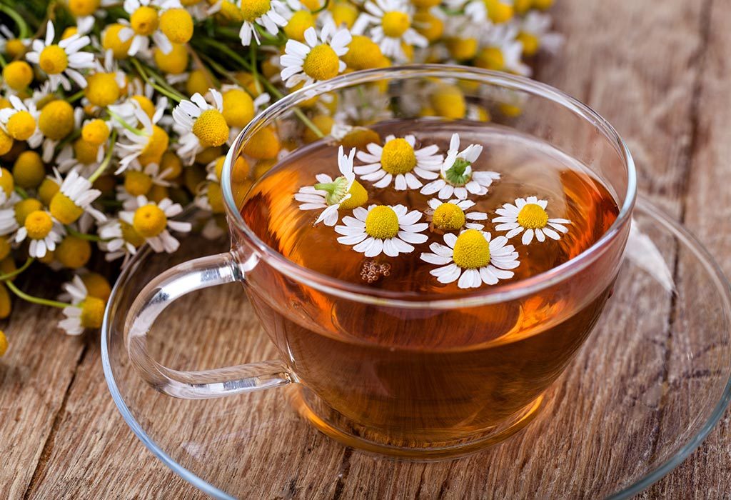 Chamomile Tea for gas and bloating