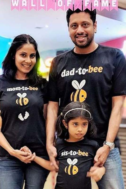 Chhavi Mittal with Husband and Daughter