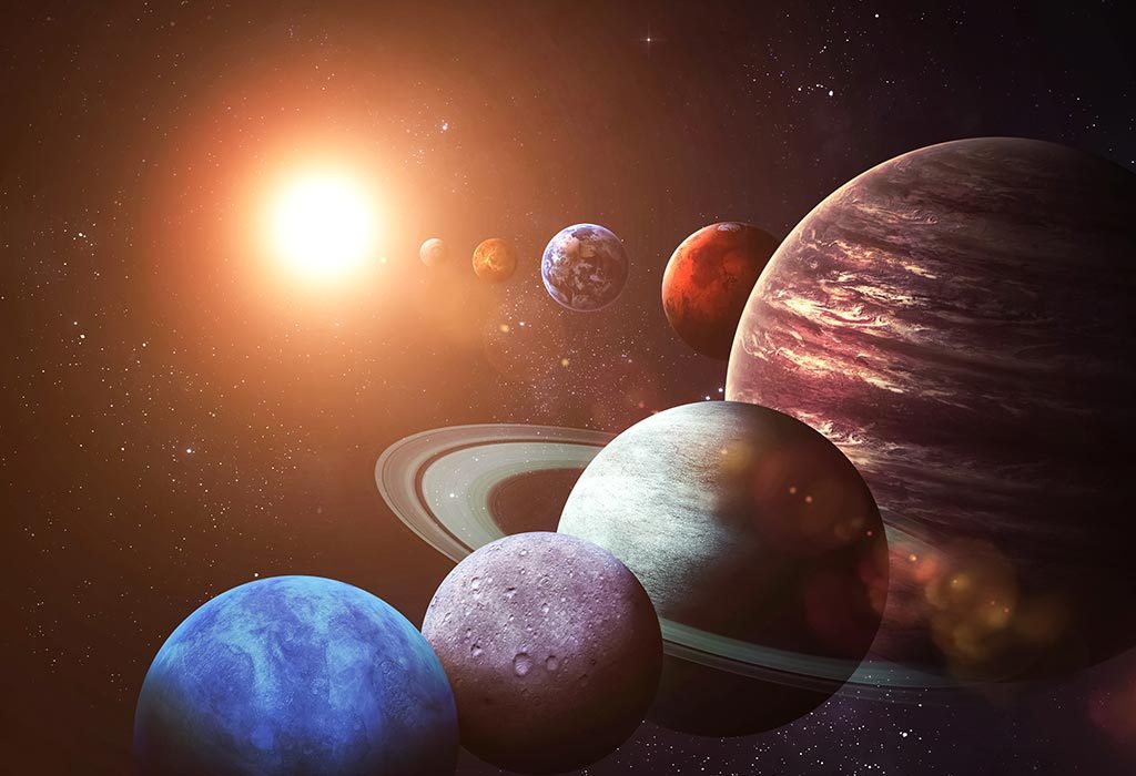 The outer planets of the solar system in focus