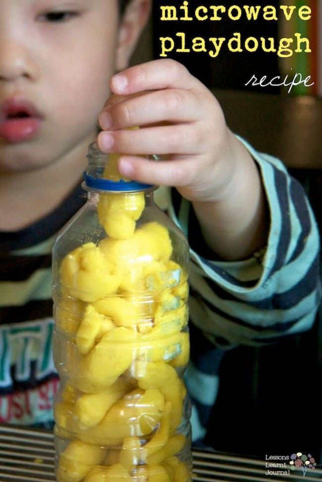 Playdough made in a microwave