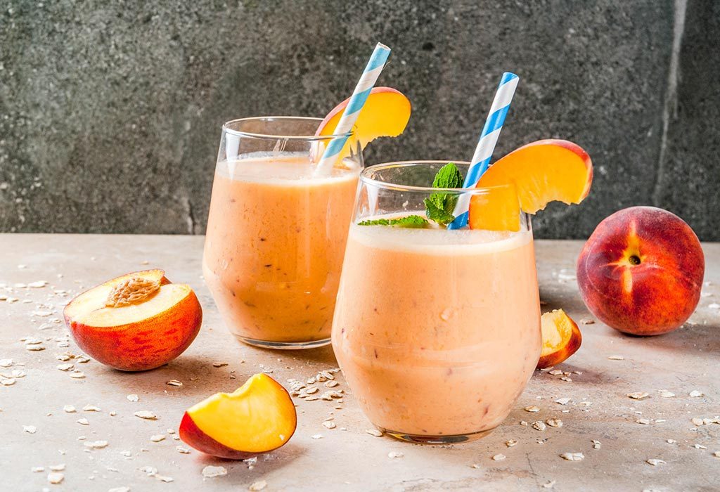 Peach-oatmeal Smoothie