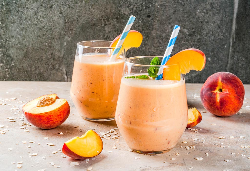 Peach-oatmeal Smoothie