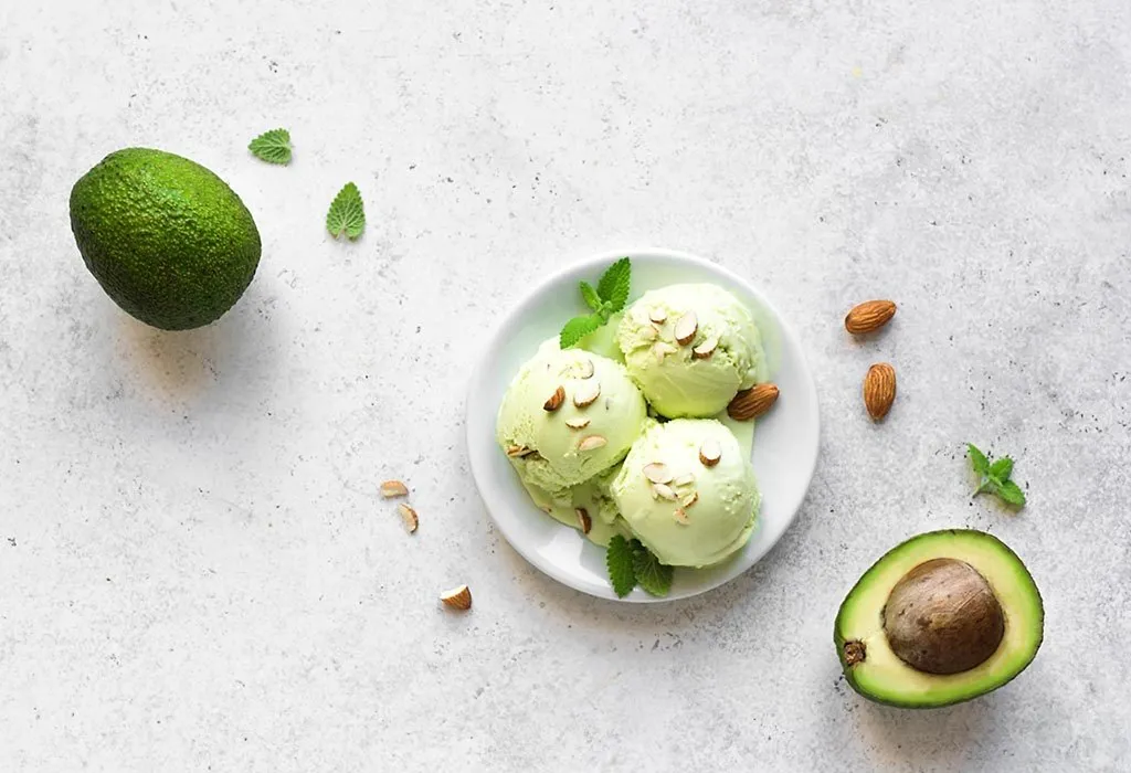 Coconut avocado ice cream