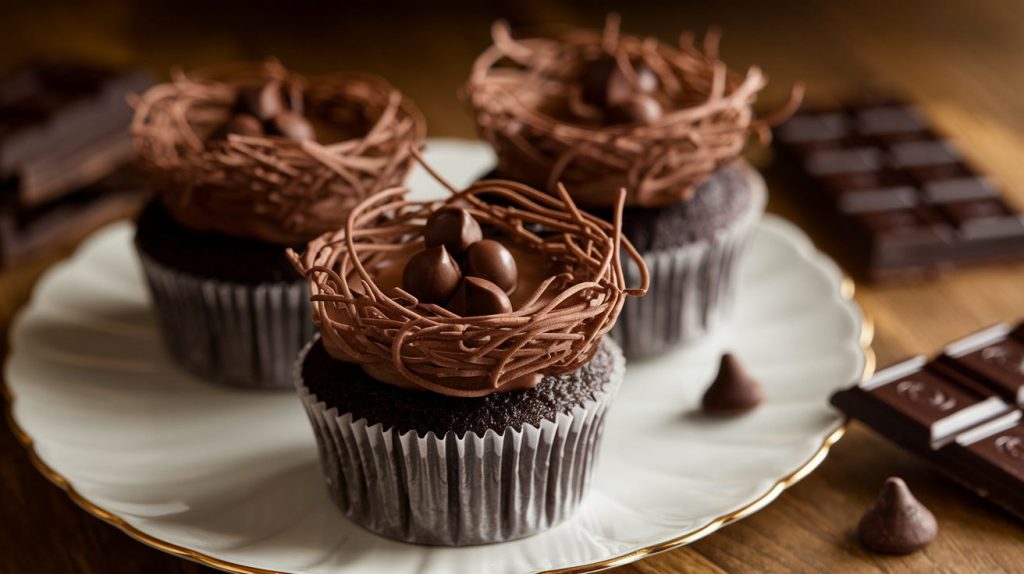 Chocolate Nest Cupcakes