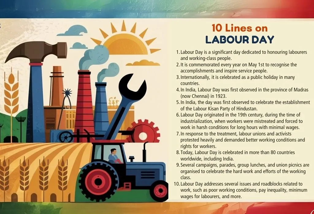 10 Lines On Labour Day