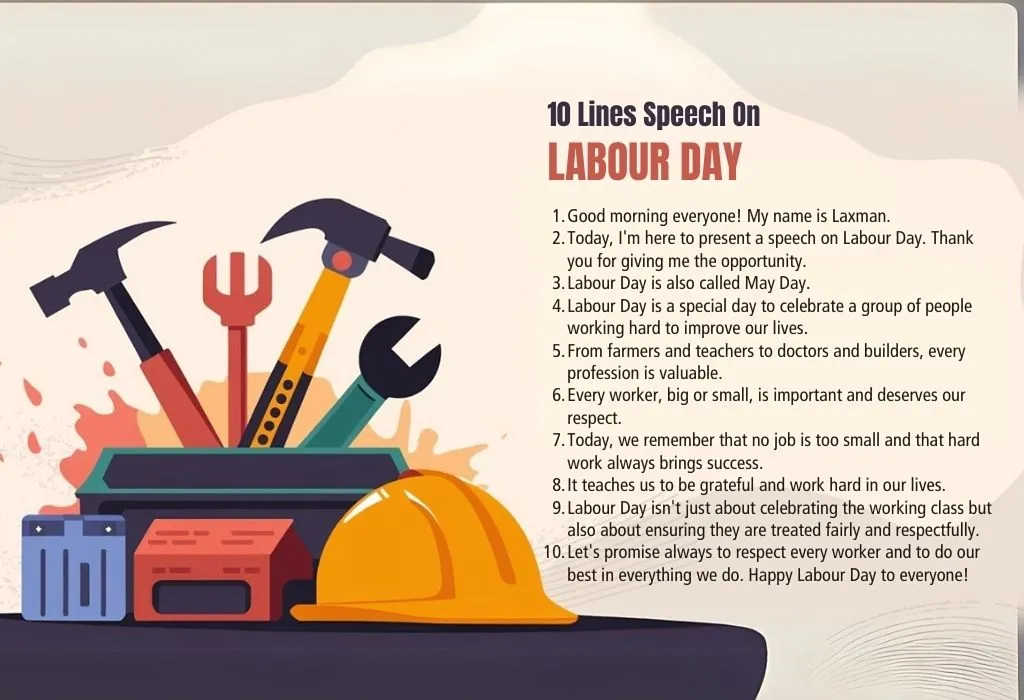 10 Lines Speech On Labour Day