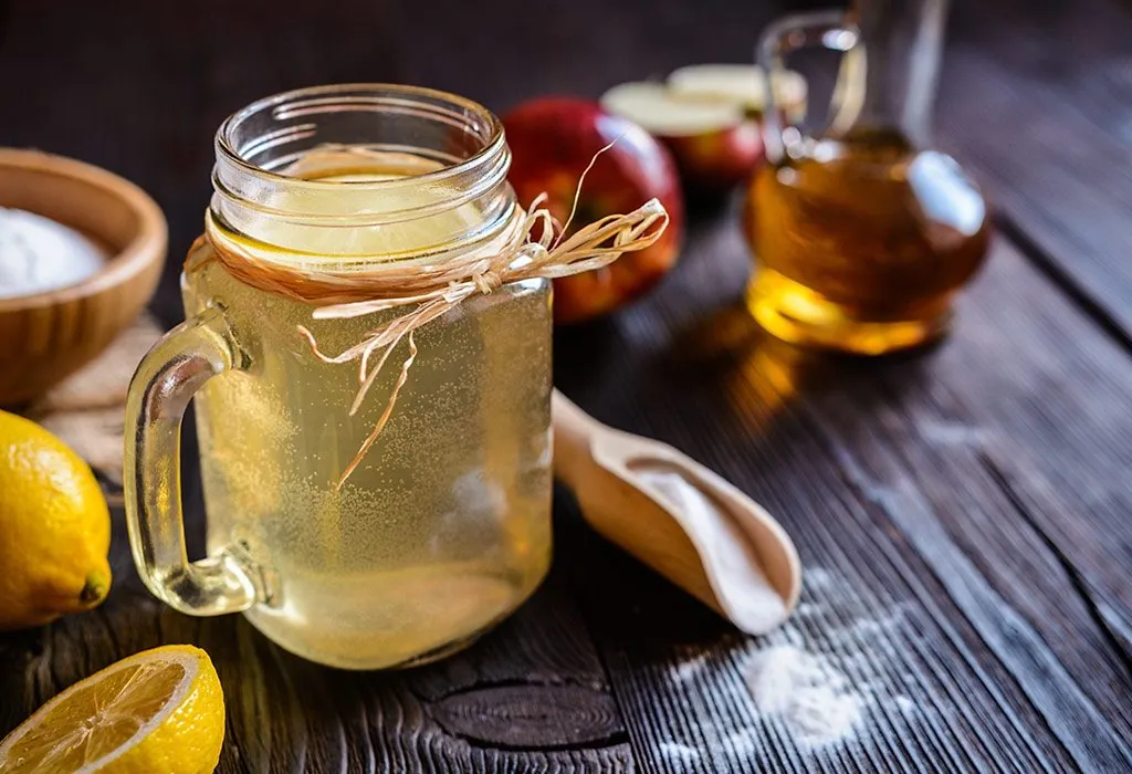 apple cider vinegar and water