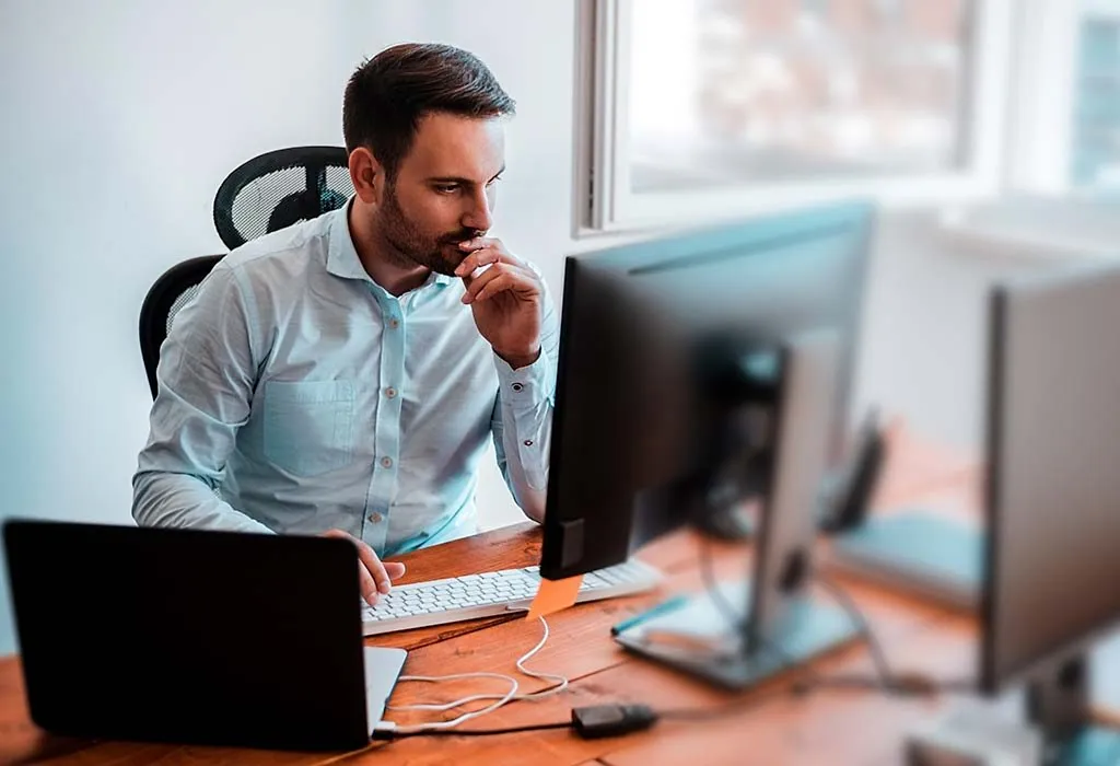 Proper way to sit at computer desk hot sale