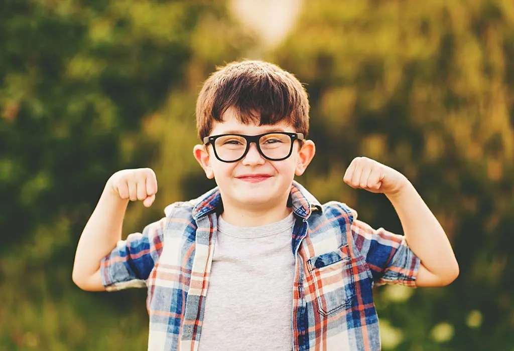 Strong and smart child