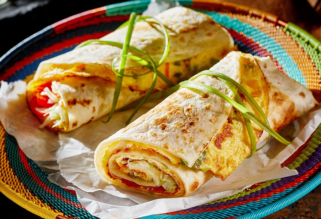 veg chapati roll