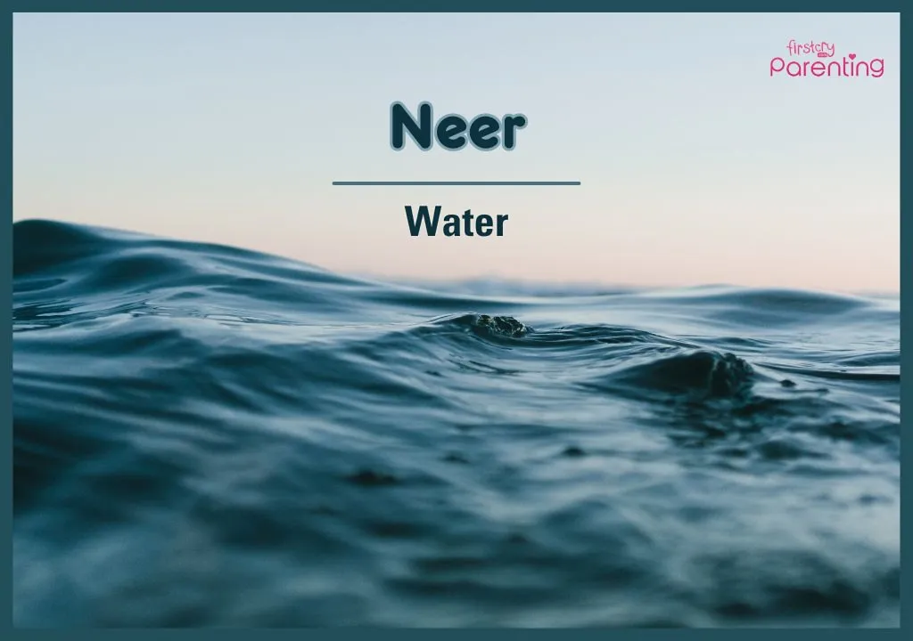Neer - Modern and Stylish Indian Baby Boy Names