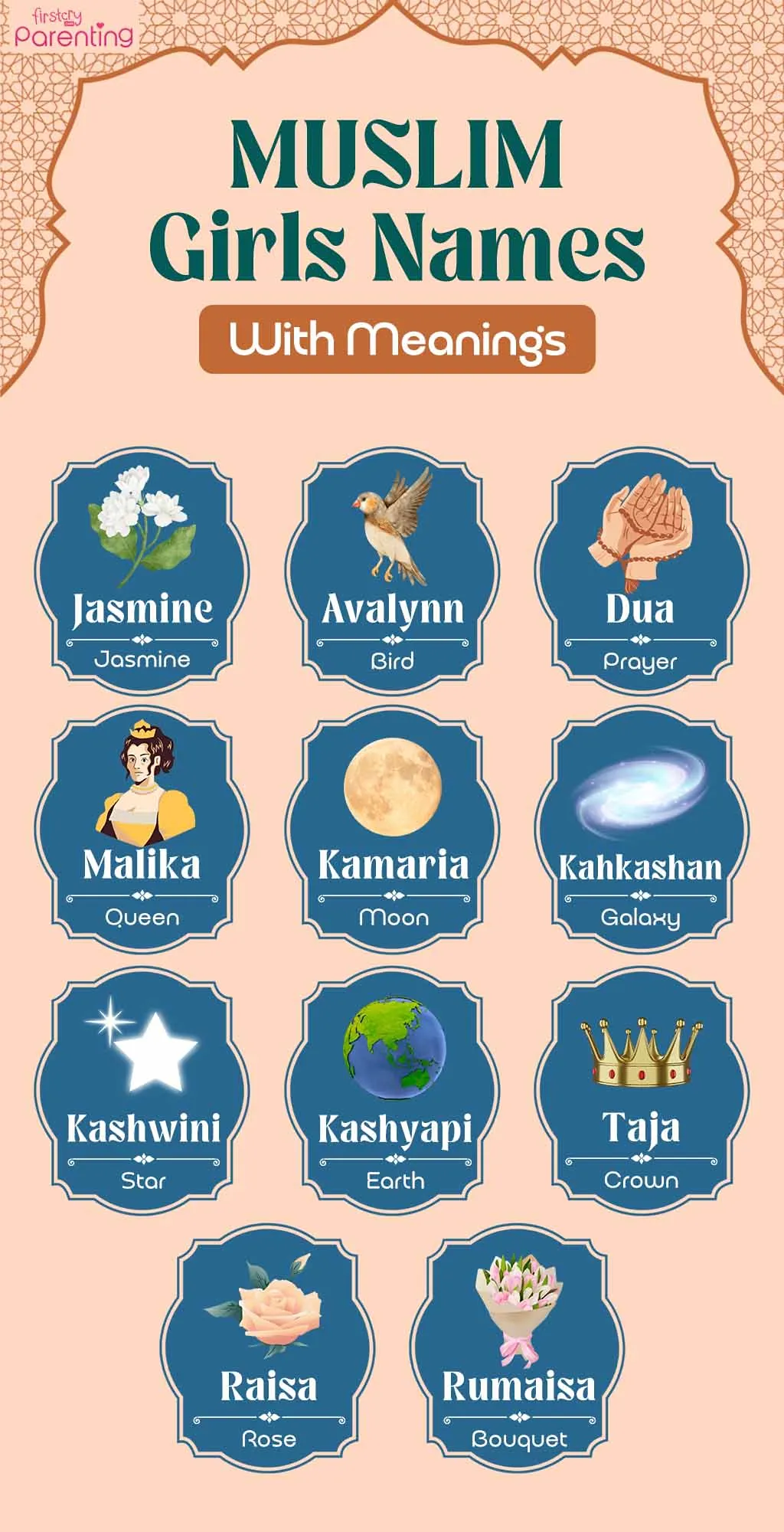 Infographic - Islamic or Muslim Girl Names