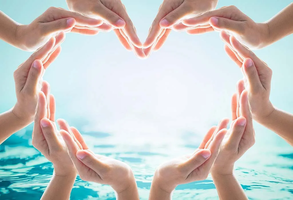 Heart depicting love for oceans