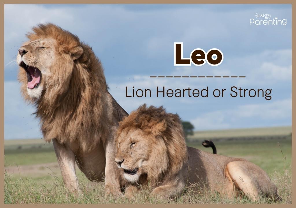 Leo - Strong and Powerful Boy Names