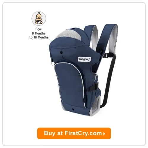 Babyhug Comfort Nest 3 Way Baby Carrier With Adjustable Infant Head Support