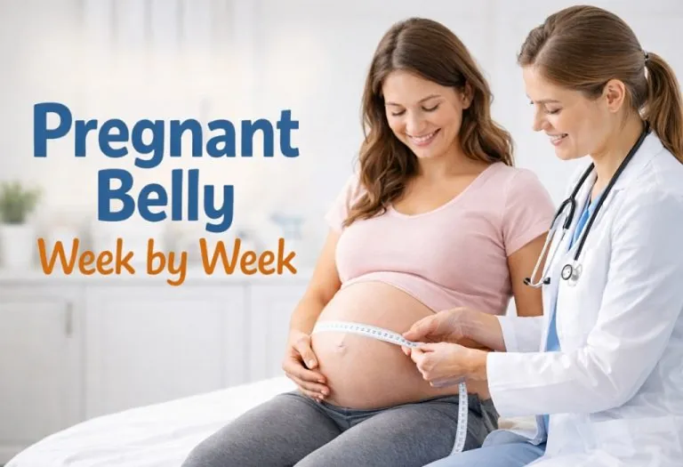 Pregnant Belly Week by Week - Stages, Size & Shape Guide