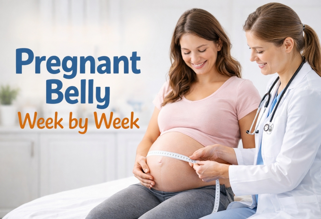 Pregnant Belly Week by Week – Stages, Size & Shape Guide