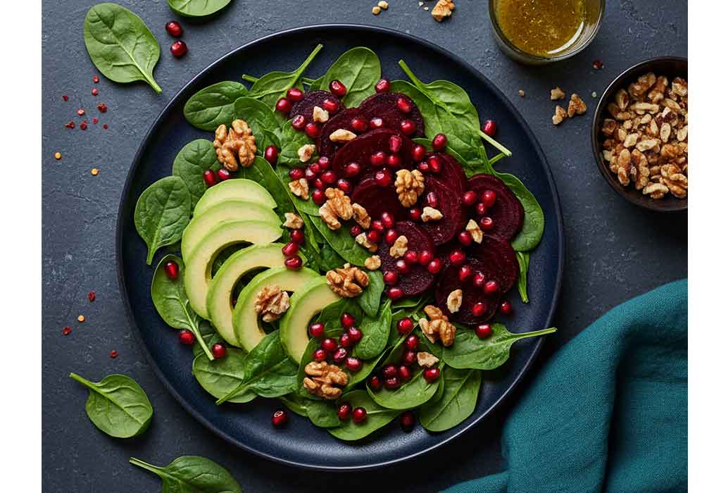 Pomegranate Spinach Salad Pomegranate Spinach Salad
