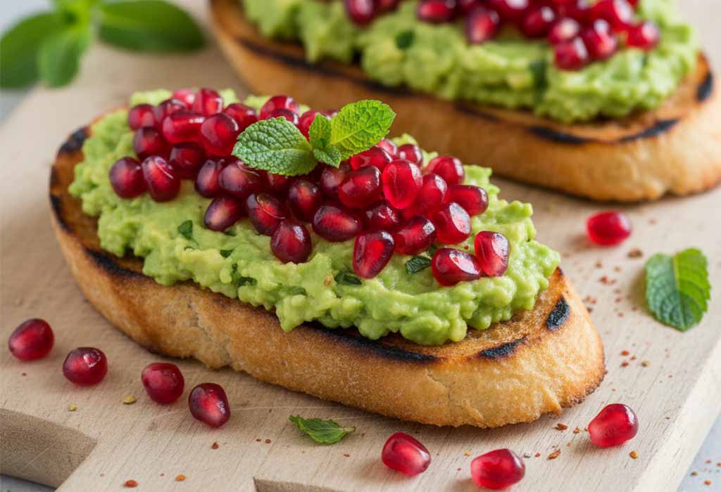 Pomegranate Avocado Toast Pomegranate Avocado Toast