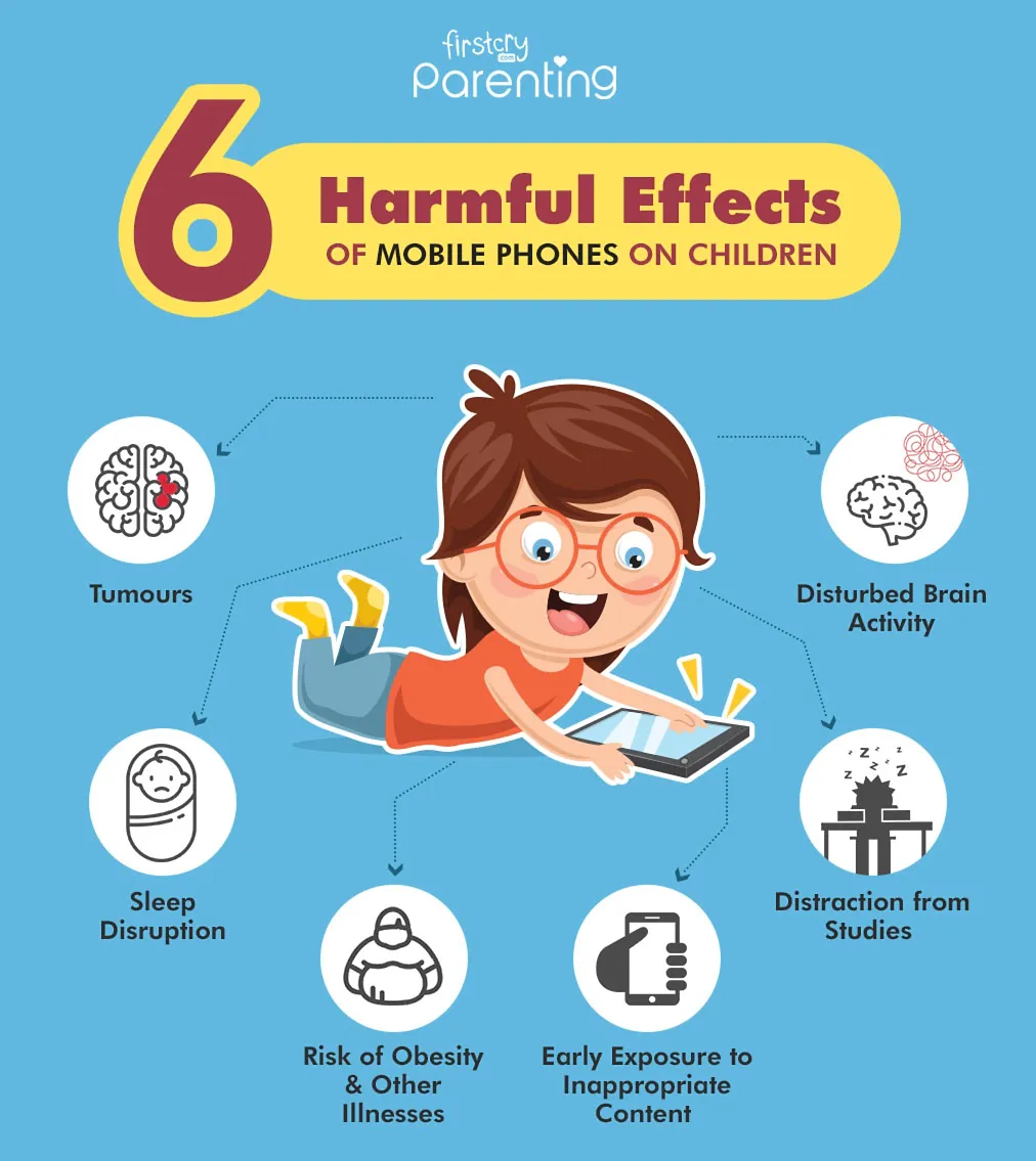 Infographic: 6 Harmful Effects of Mobile Phones on Children