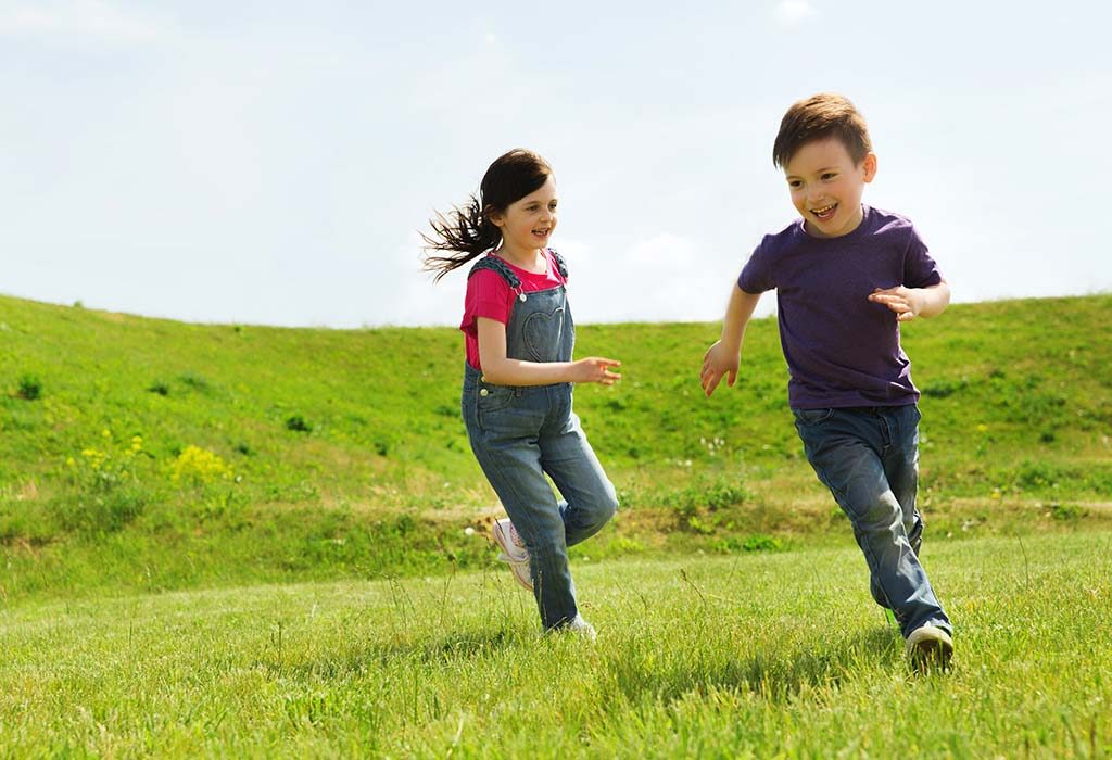 kids playing outdoors